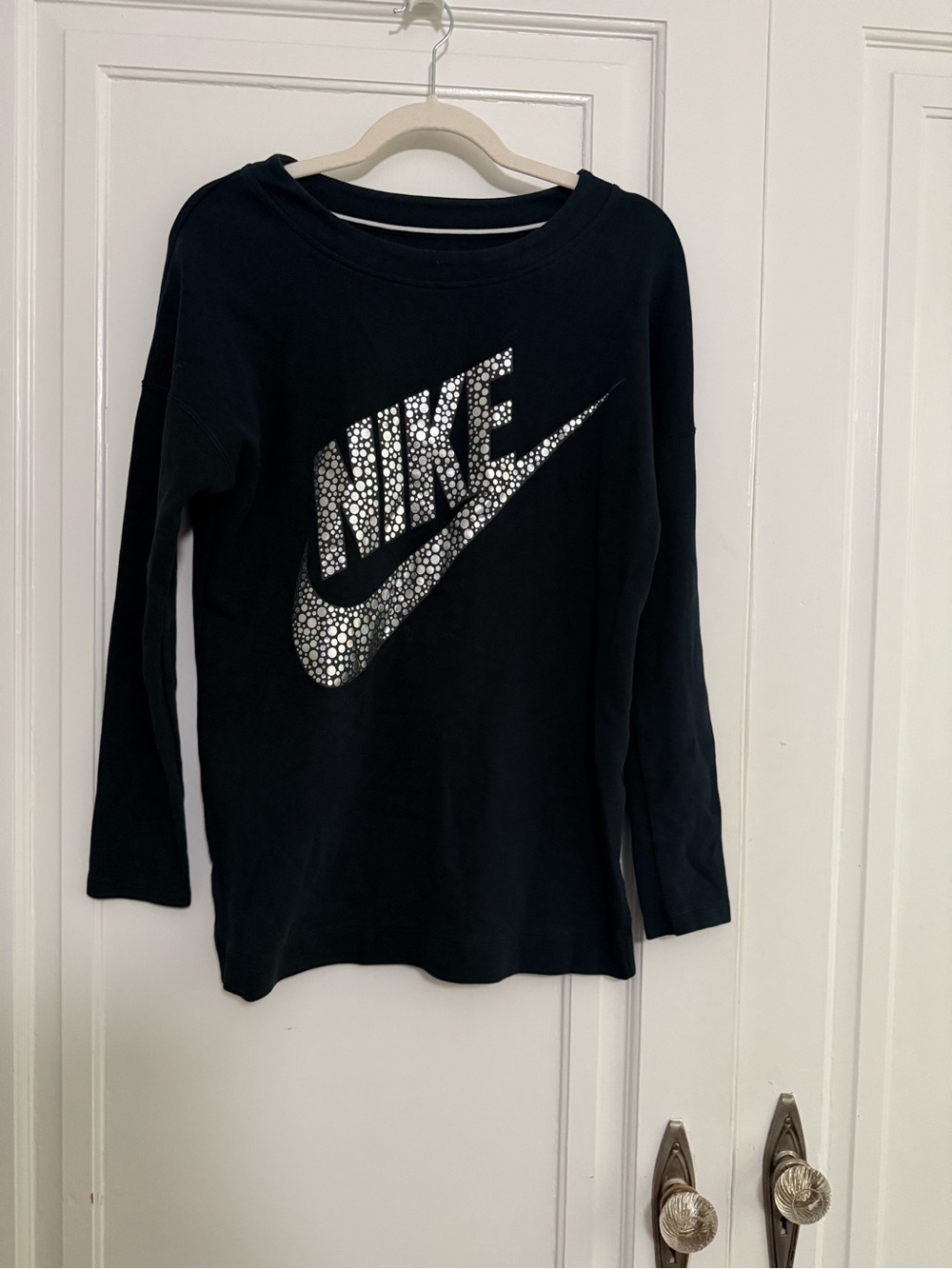 Nike Women’s Black Long-Sleeve with Sparkle Logo